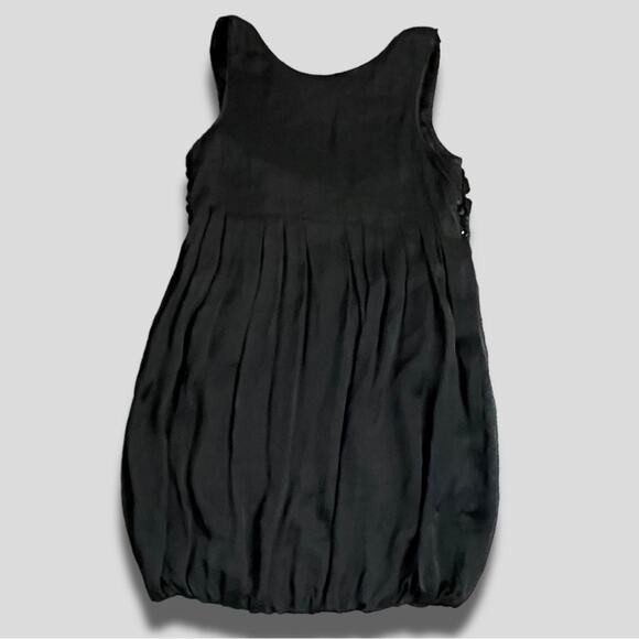 BEBE RARE Y2K SLEEVELESS JEWELED SHIRT BUBBLE TANK BLACK XXS - Picture 2 of 6